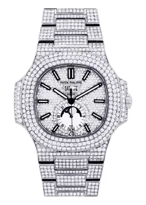 Diamond Patek Philippe Nautilus | Stainless Steel