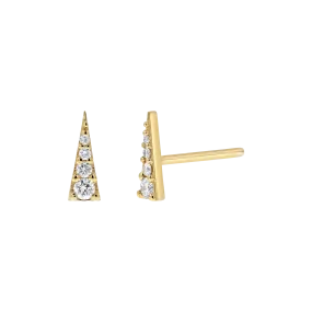 Diamond Spike Stud Earrings