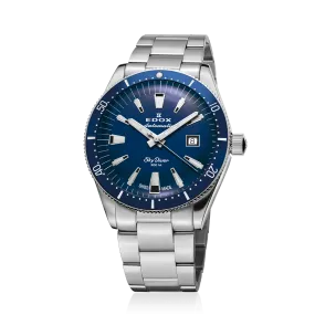 Edox Skydiver Automatic Blue Dial Men's Watch 801263BUMBUIN