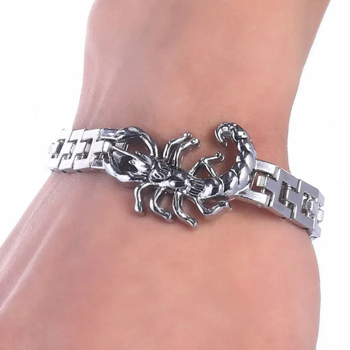 Fashion Punk Skull Stainless Steel Charm bracelet for Women DIY Bracelets & Bangles Charms Bracelets Men Pulseira Jewelry Gift
