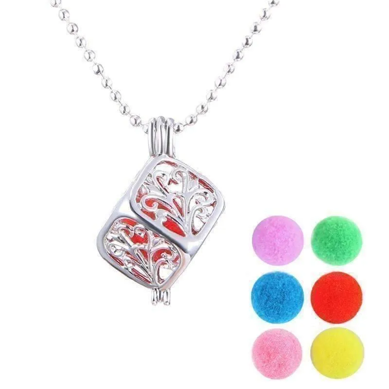 Filigree Aromatherapy Scent Diffuser Locket Necklace