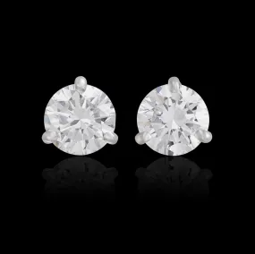 GIA 1.66-cts. Diamond Stud Earrings