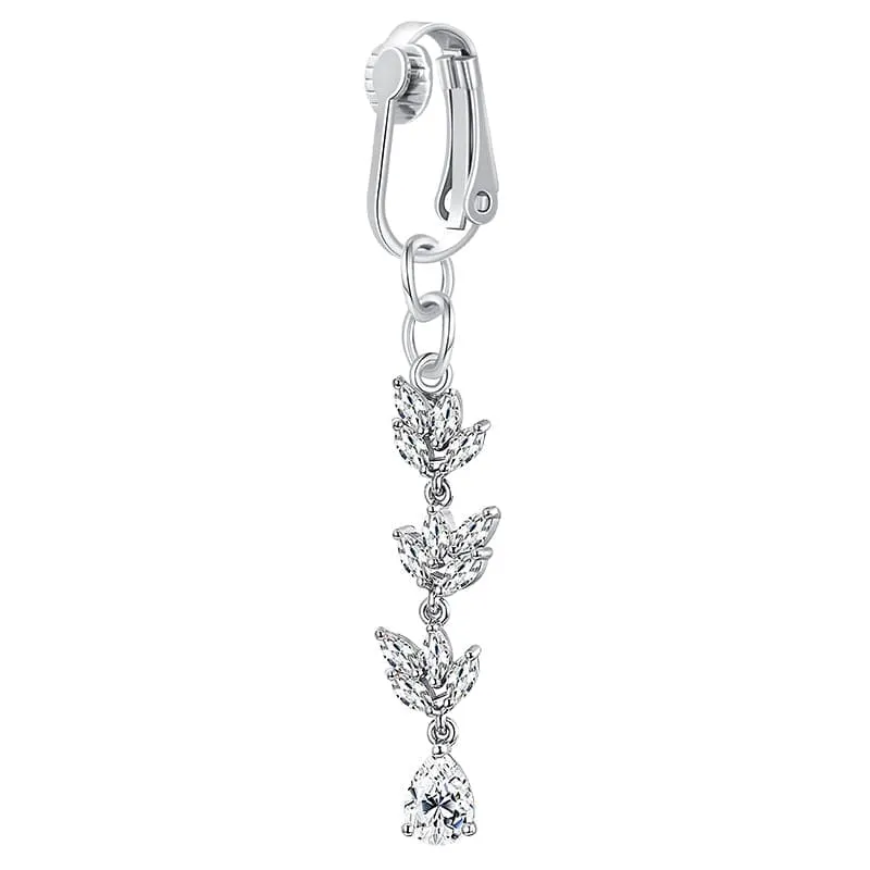 Glitter Long pendant ear cuff