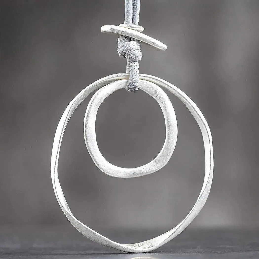 Gold Color Silve Color Simple Round Circle Kpop Fashion Collar Necklace for Women