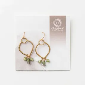 Green Apatite Plume Earrings