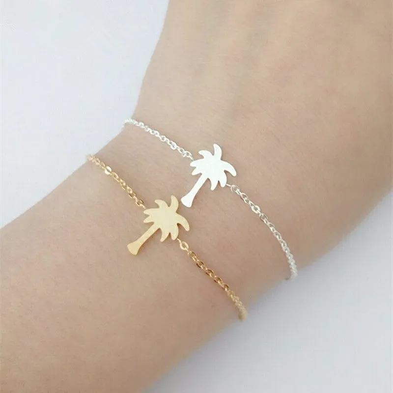 Hawaii Beach Party Jewelry Palm Tree Anklet Charm Women