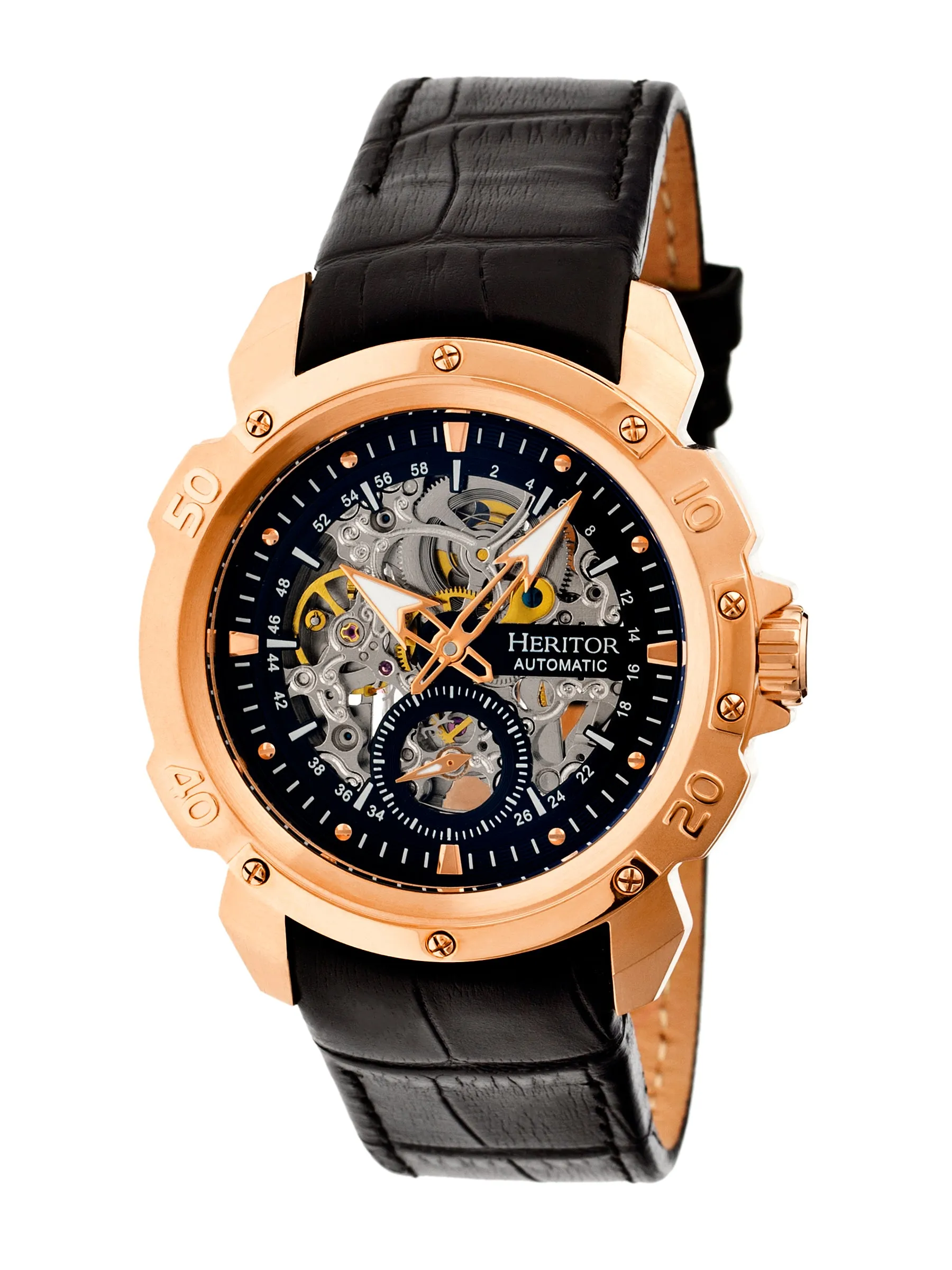 Heritor Automatic "Carter" Men's Skeleton Dial Watches - Use Code Heritor120 for $120 Off!