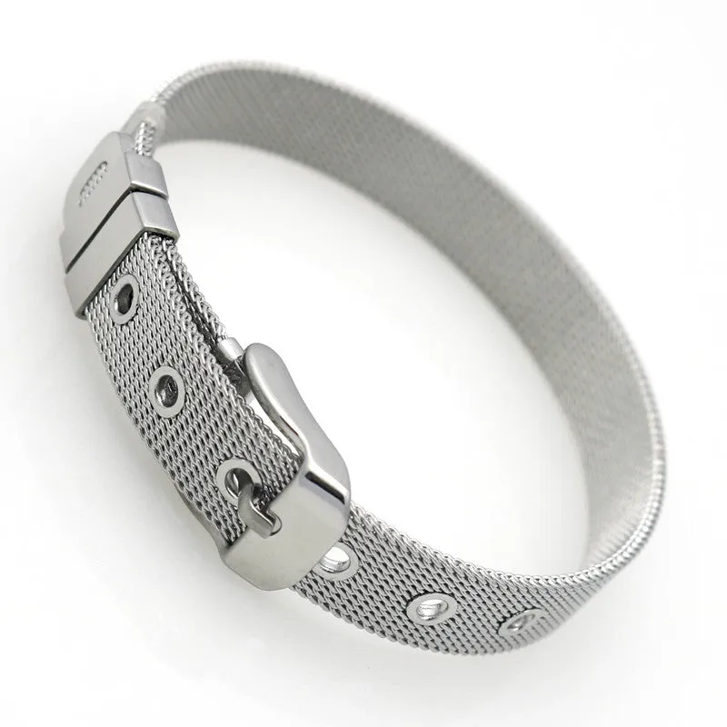 Hot Classic Fashion Jewelry Bracelets Bangles fine Stainless Steel Wristband Bracelet For Women Top Quality