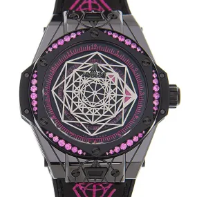 Hublot Big Bang Sang Bleu Limted Edition Automatic Diamond Black and Pink Dial Men's Watch 465.CS.1119.VR.1233.MXM18