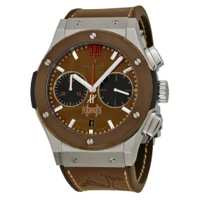 Hublot Classic Fusion Forbidden Automatic Chronograph Tobacco Dial Brown Leather Men's Watch 521NC0589VROPX14 521.NC.0589.VR.OPX14
