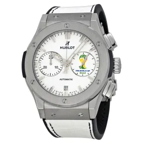 Hublot FIFA World Cup Brasil Automatic White Dial White Leather Men's Watch 521NX2010LRWCW14 521.NX.2010.LR.WCW14