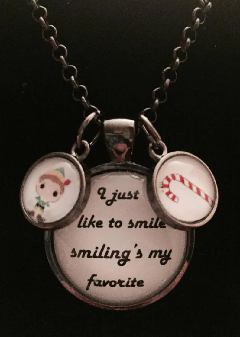 I Just Like Smiling Elf Necklace