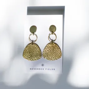 Jemma - Brass and Gold Earrings