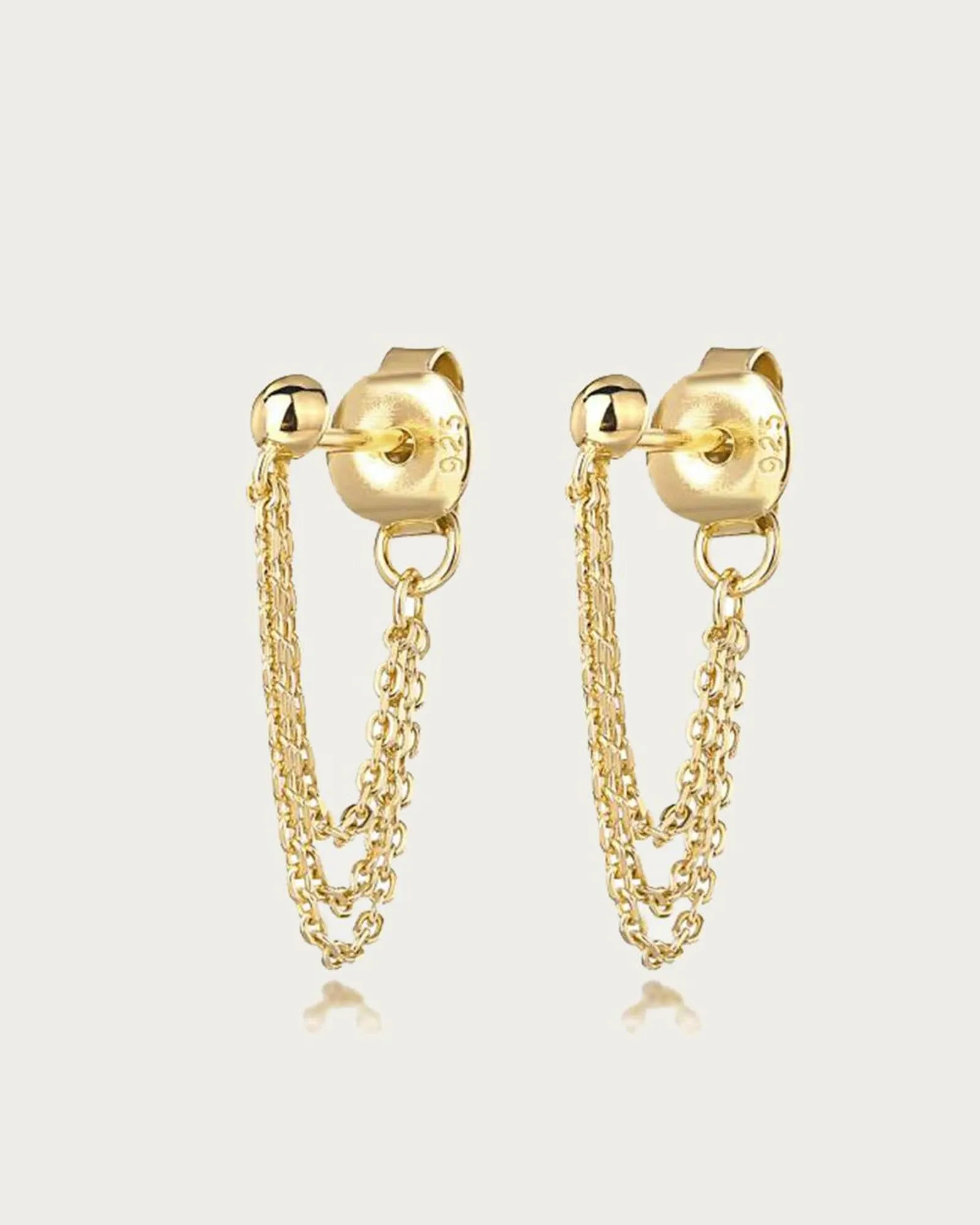Jones Chain Stud in Gold | Gold
