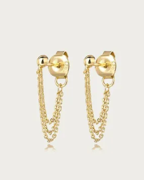 Jones Chain Stud in Gold | Gold