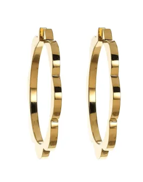 Large Triplet Hoop Earrings