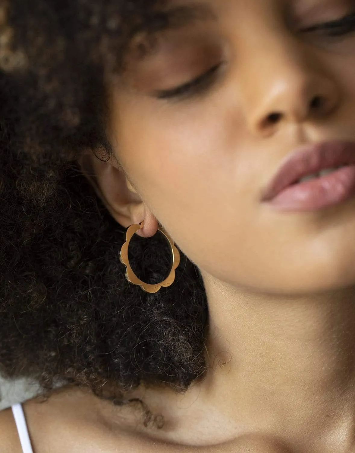 Large Triplet Hoop Earrings