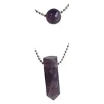 Layered Bead and Point Necklaces - Amethyst