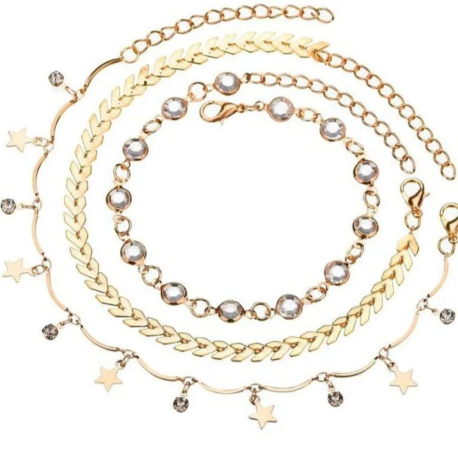 Leaf Anklet Set