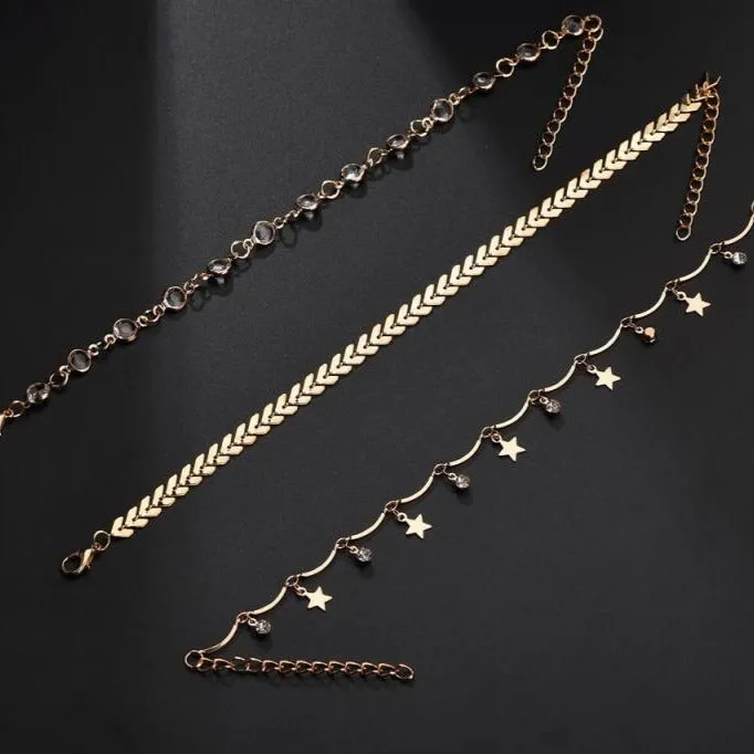 Leaf Anklet Set