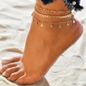 Leaf Anklet Set