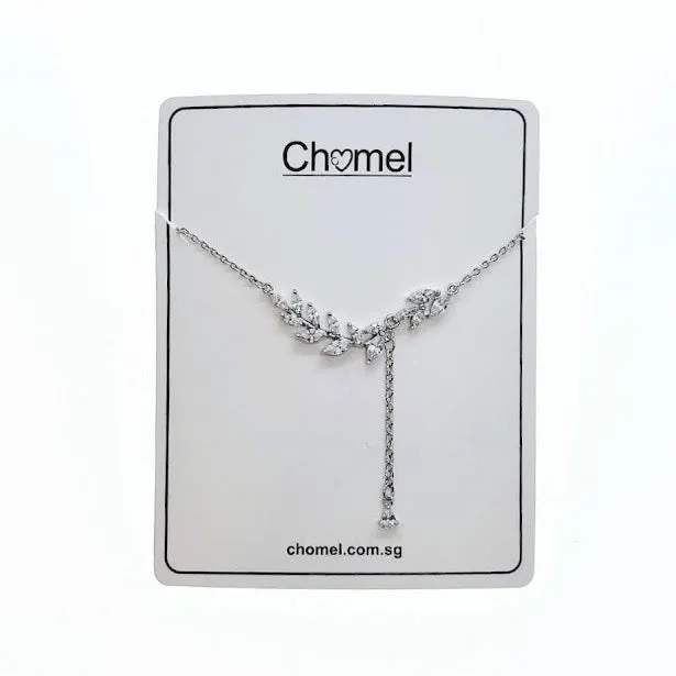 Leaf Cubic Zirconia Necklace