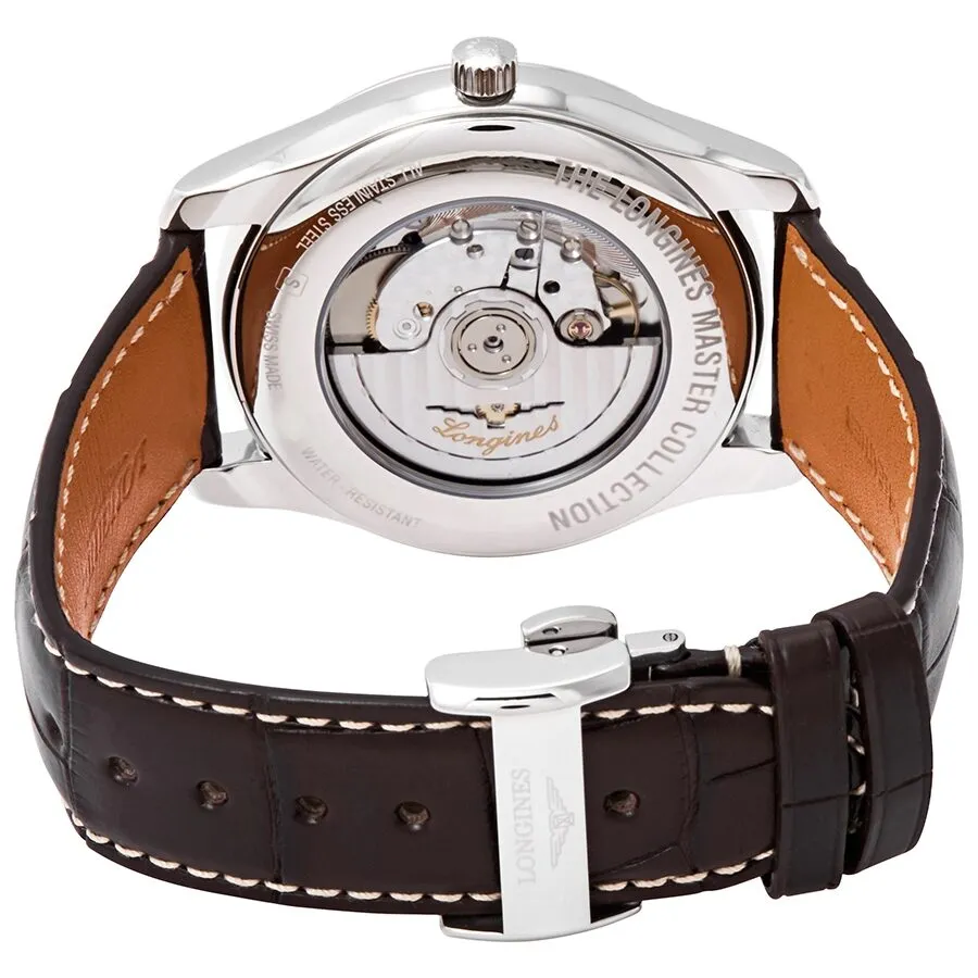 Longines Master Silver Dial Brown Leather Men's Watch L29194783