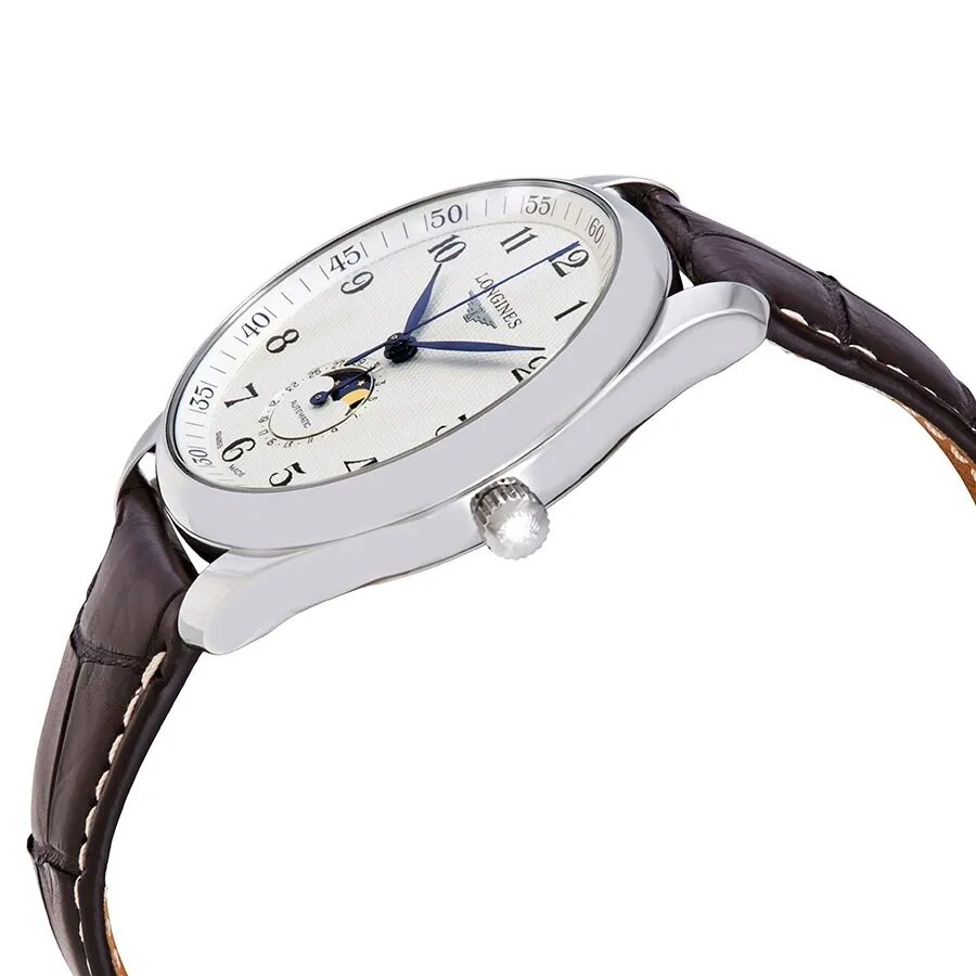 Longines Master Silver Dial Brown Leather Men's Watch L29194783