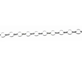 Loop and Connector - Platinum - 1 meter