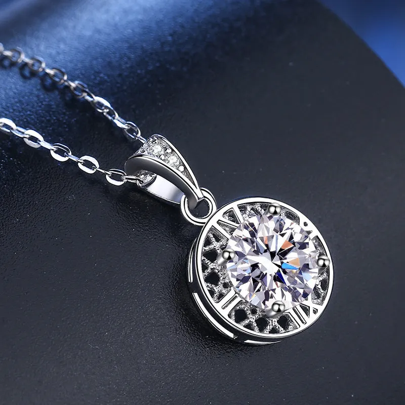 Love Nest Moissanite Pendant Necklace