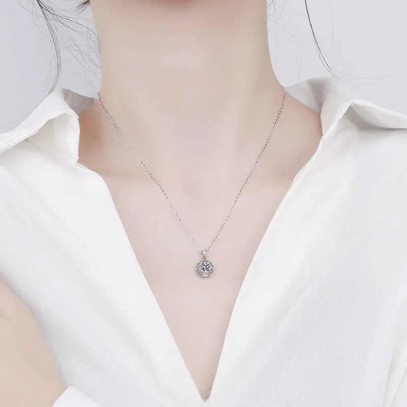 Love Nest Moissanite Pendant Necklace
