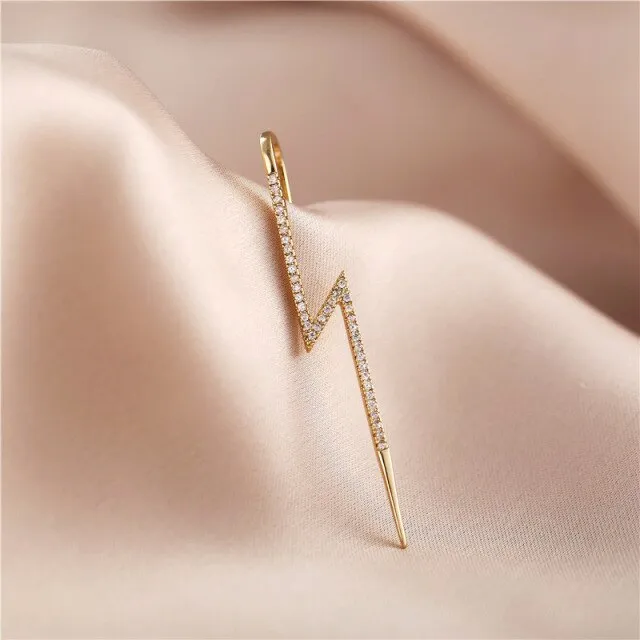 Luxury Hook Earring Crystal Geometry Long Earrings for Women