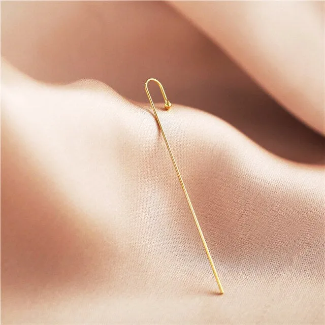 Luxury Hook Earring Crystal Geometry Long Earrings for Women