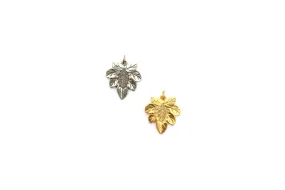 Maple Leaf Pendant in Britannium – Nature's Elegance in Jewelry Form