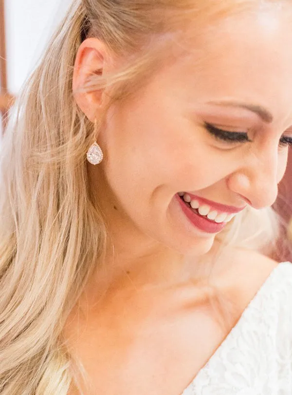 Margaux CZ Teardrop Earrings