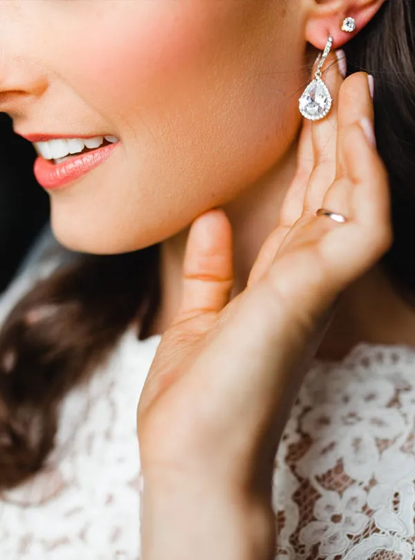 Margaux CZ Teardrop Earrings