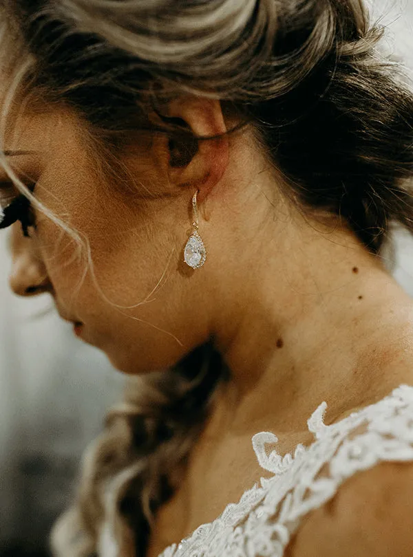 Margaux CZ Teardrop Earrings
