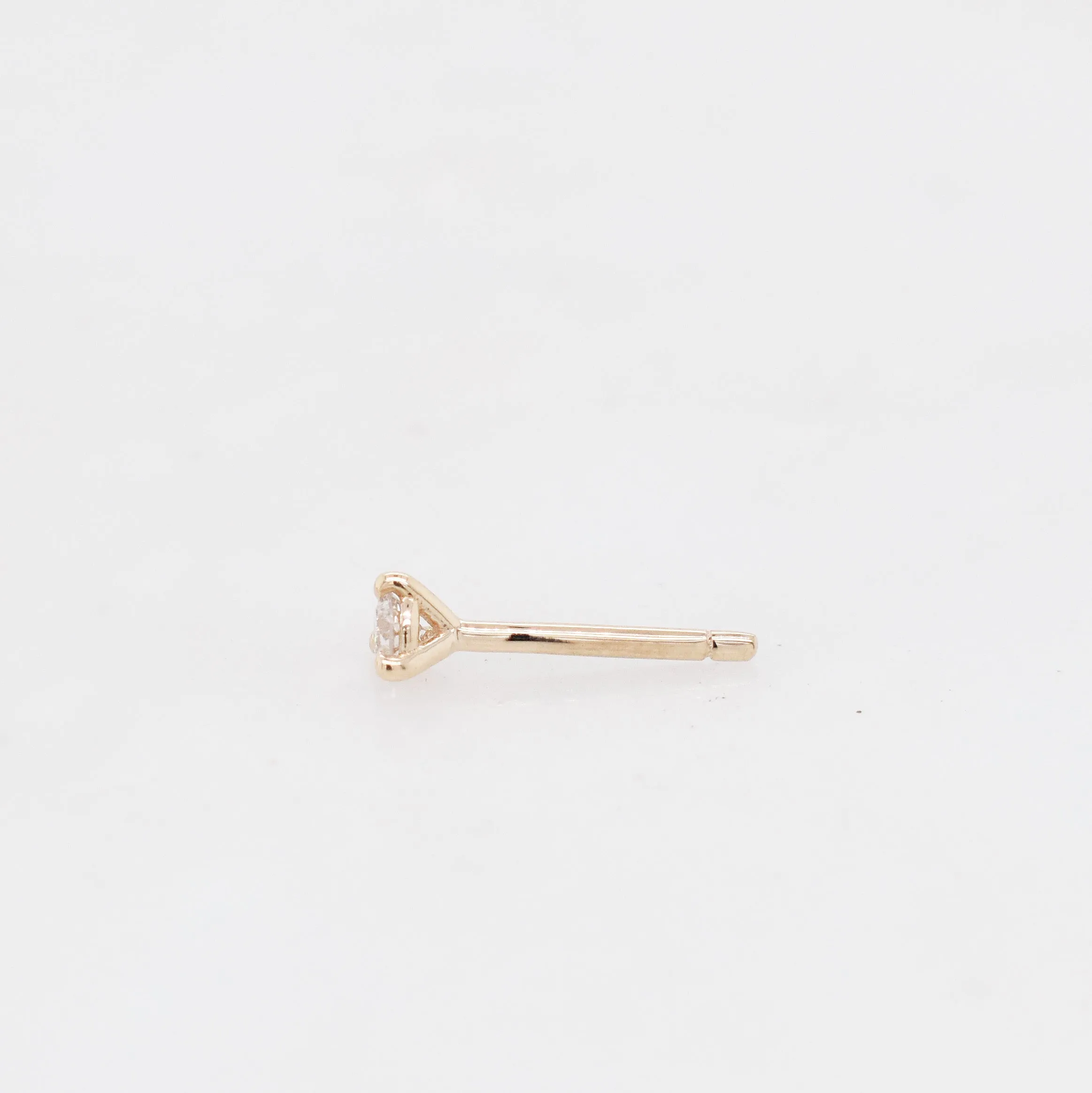 Martini White Diamond Stud