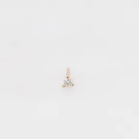 Martini White Diamond Stud