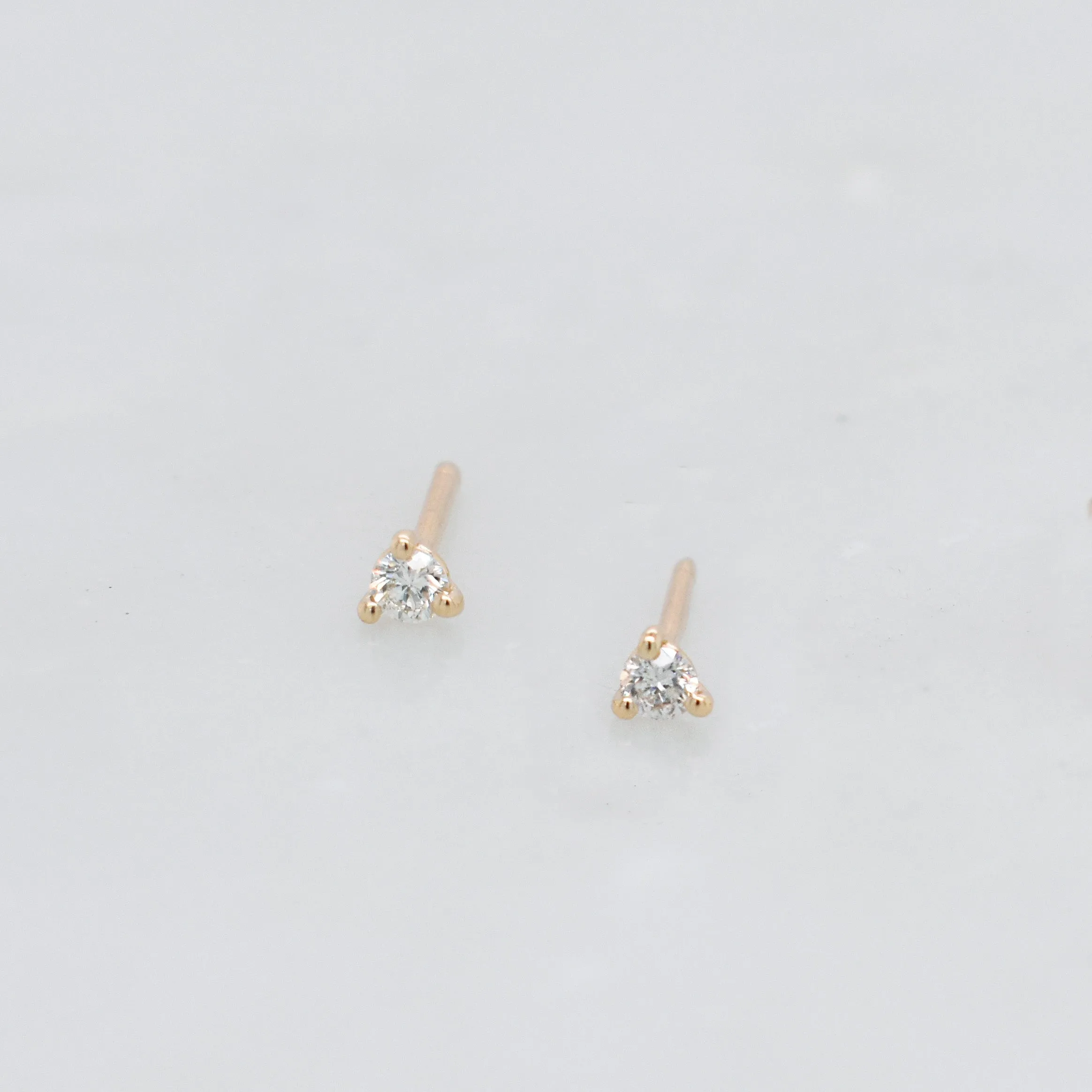 Martini White Diamond Stud