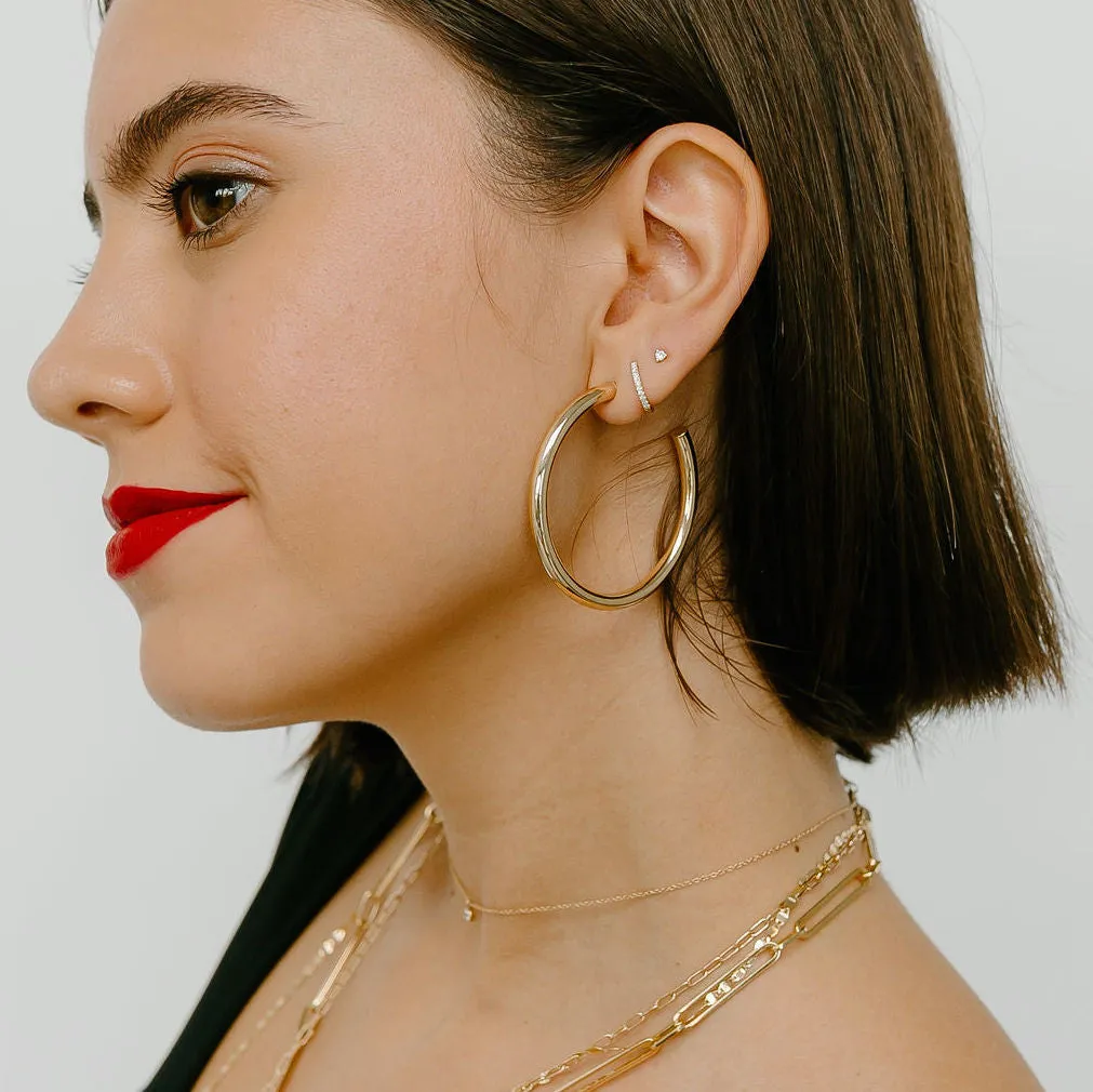 Martini White Diamond Stud