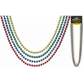 Metallic Bead Necklaces - Assorted