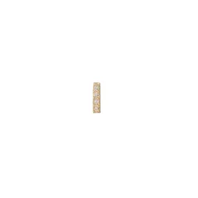 Mini Pave Diamond Bar Stud Earring