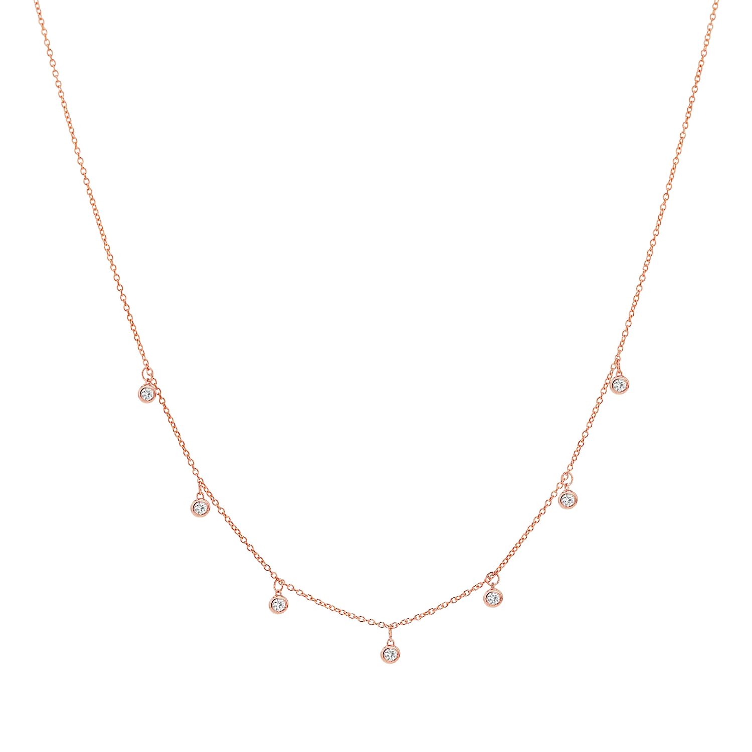 Multi Drop Diamond Necklace