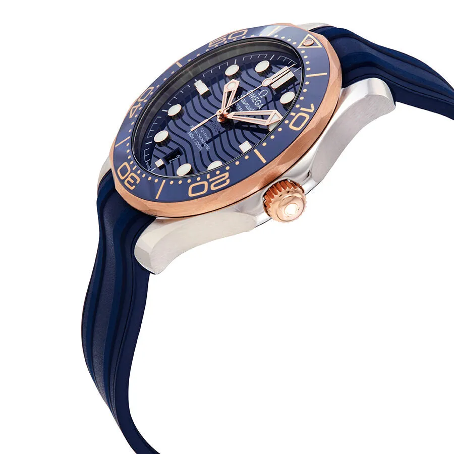 Omega Seamaster Diver Automatic Stainless Steel & 18kt Sedna Gold Blue Dial Men's 42 mm Watch 210.22.42.20.03.002