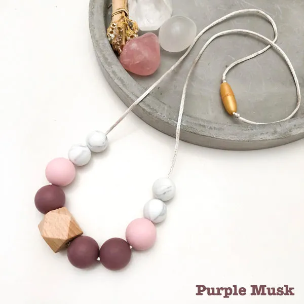One.Chew.Three Winter Silicone Necklace