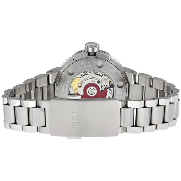 Oris Aquis Date Steel & Ceramic Ladies Watch 733-7652-4156MB 01 733 7652 4156-07 8 18 01P