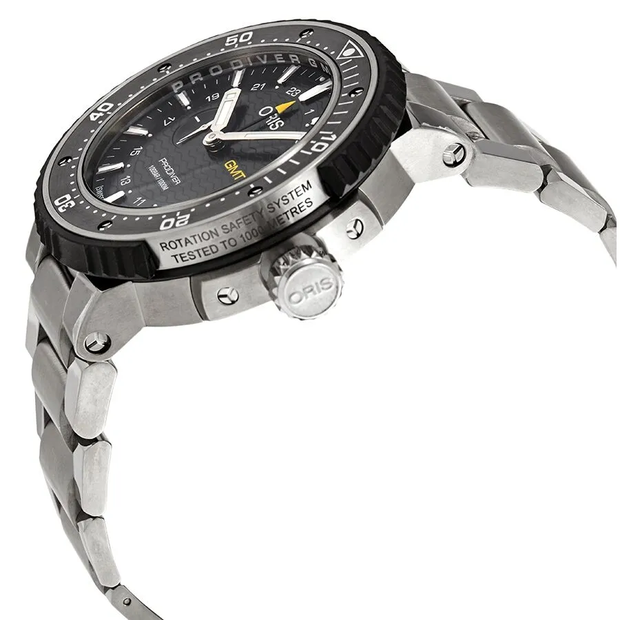 Oris ProDiver GMT Black Dial Automatic Men's Steel Watch 01 748 7748 7154-07 8 26 74PEB