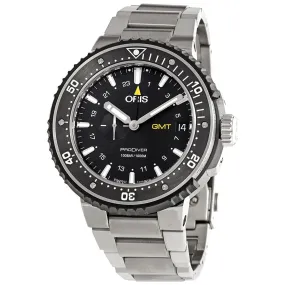 Oris ProDiver GMT Black Dial Automatic Men's Steel Watch 01 748 7748 7154-07 8 26 74PEB