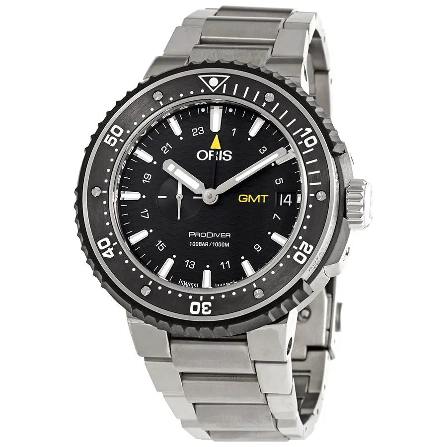 Oris ProDiver GMT Black Dial Automatic Men's Steel Watch 01 748 7748 7154-07 8 26 74PEB
